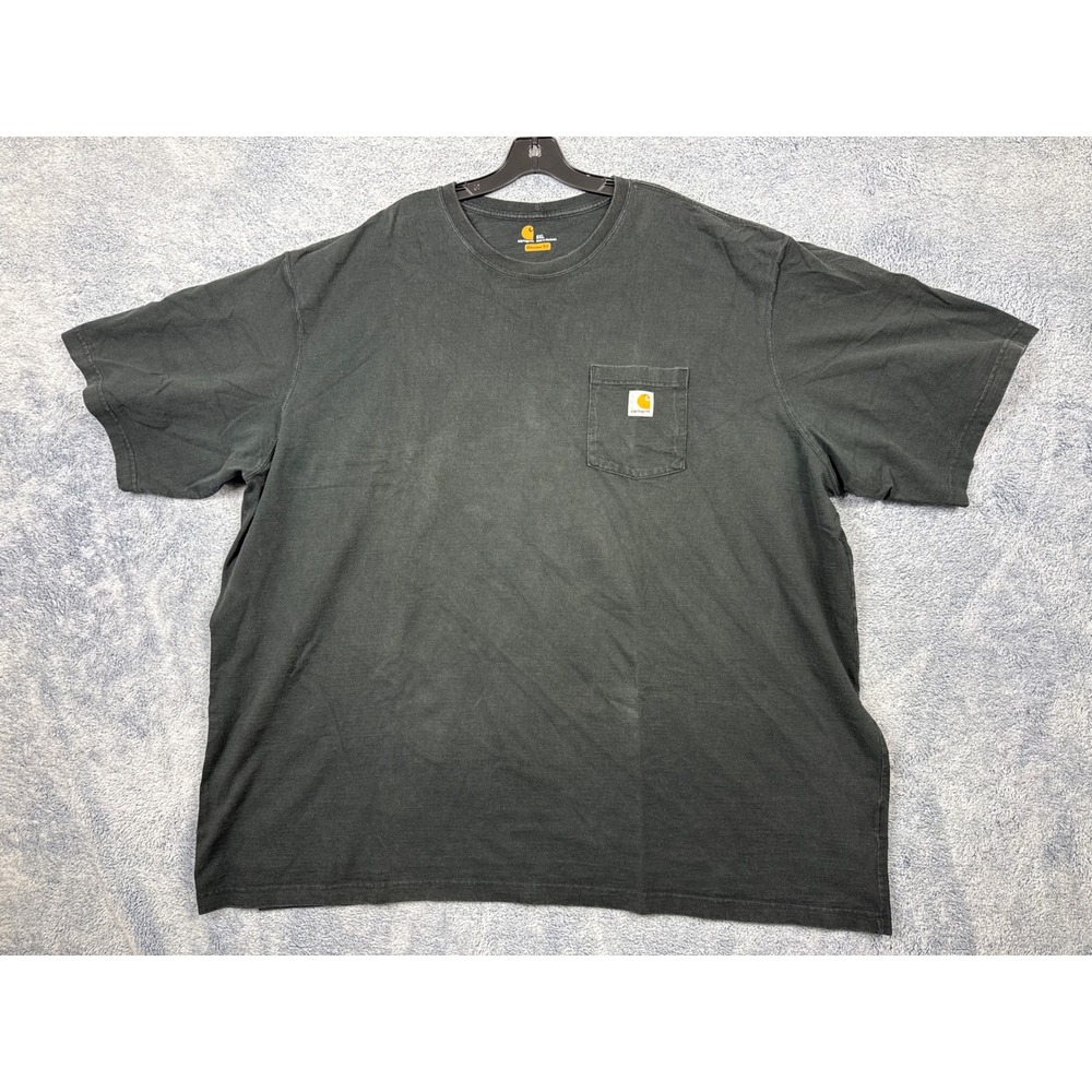 Carhartt Mens 5XL Black T-Shirt K87 Pocket Original Fit Heavyweight Workwear Tee